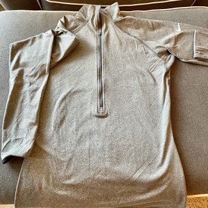 Gray Nike Pro Thermal Quarter Zip